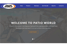 Tablet Screenshot of patioworldusa.com